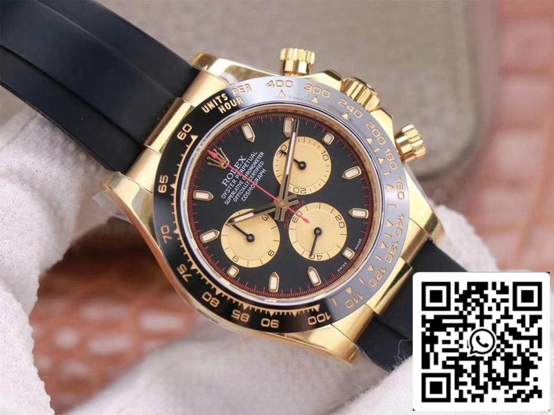 Rolex Daytona M116518LN-0047 1:1 Best Edition Noob Factory quadrante nero svizzero ETA4130