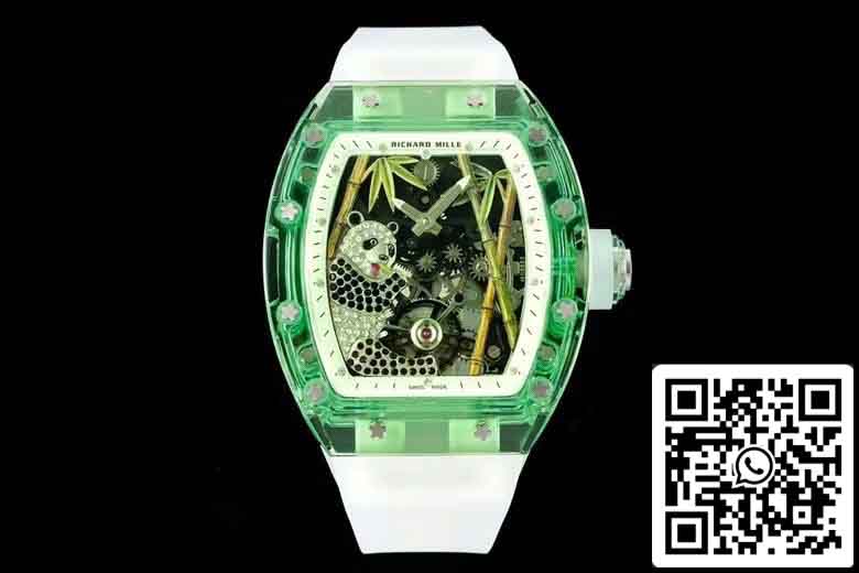 Richard Mille RM26-01 Tourbillon Migliore edizione 1: 1 Custodia trasparente verde fabbrica RM