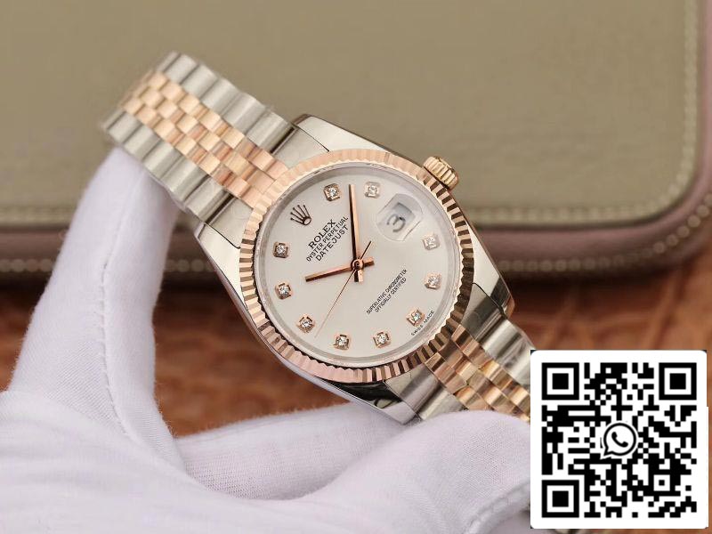 Rolex Datejust 36mm Acciaio inossidabile bicolore GM Factory 1:1 Miglior edizione 18K avvolto in oro svizzero ETA3135