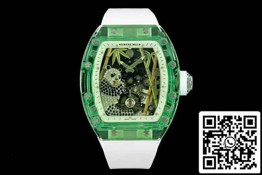 Richard Mille RM26-01 Tourbillon Mejor edición 1:1 RM Factory Esfera esqueleto verde