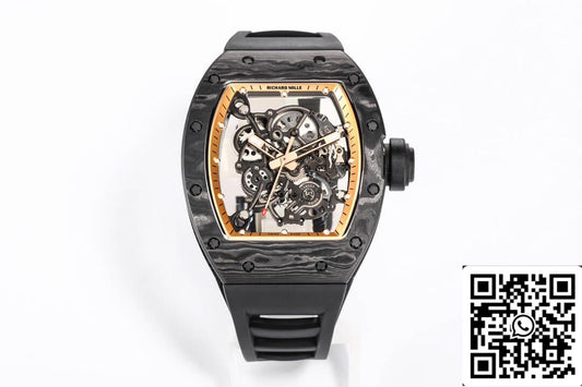 Richard Mille RM055 NTPT 1:1 Mejor edición BBR Factory Esfera de fibra de carbono