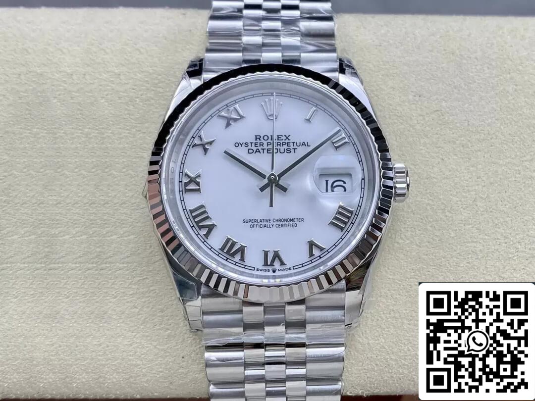 Rolex Datejust M126234-0025 36MM 1:1 Mejor edición VS Acero inoxidable de fábrica