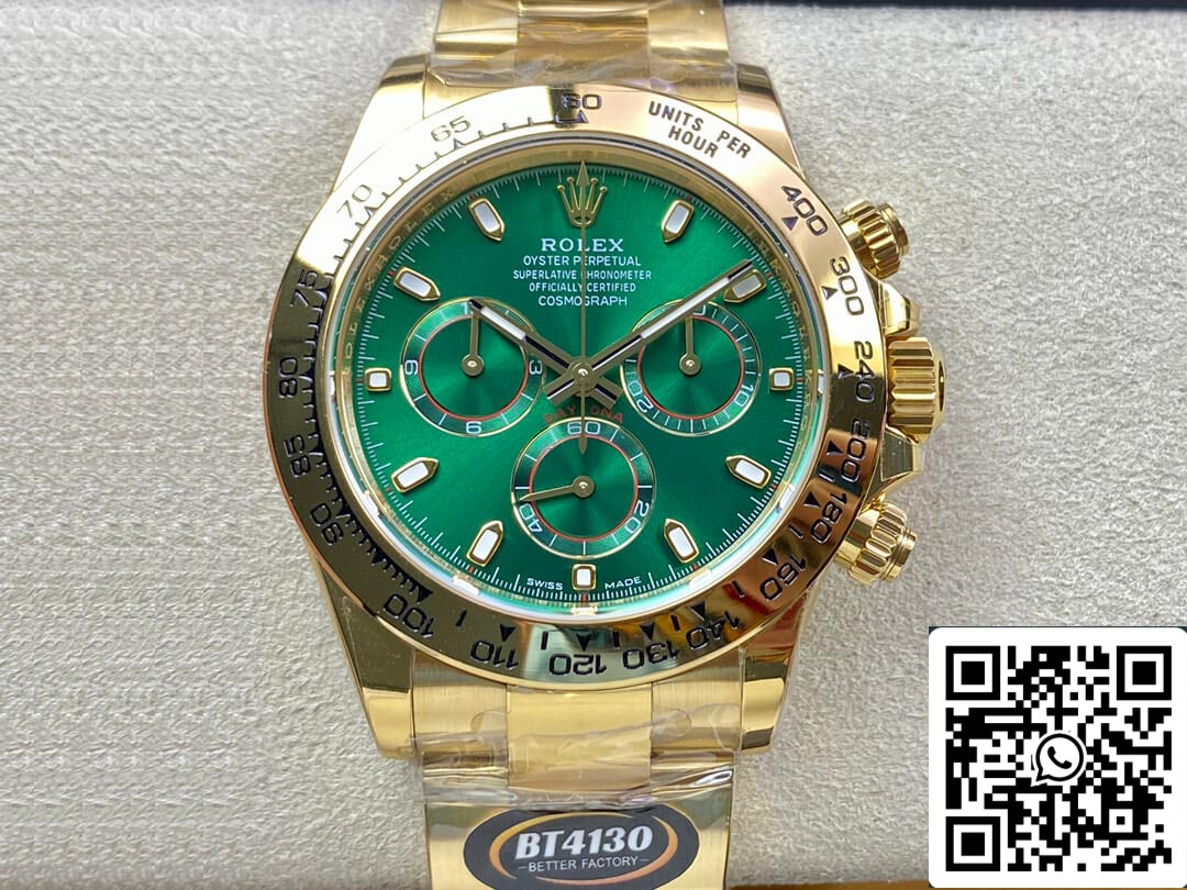 Rolex Daytona M116508-0013 1:1 Mejor edición BT Factory esfera verde