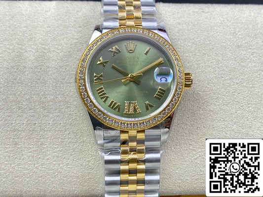 Rolex Datejust M278383RBR-0030 31MM 1:1 Best Edition EW Factory Lunetta con diamanti