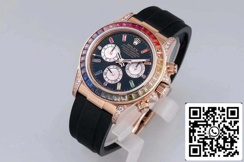 Rolex Daytona 116595RBOW 1:1 Mejor Edición BL Factory Oro Rosa Suizo ETA4130