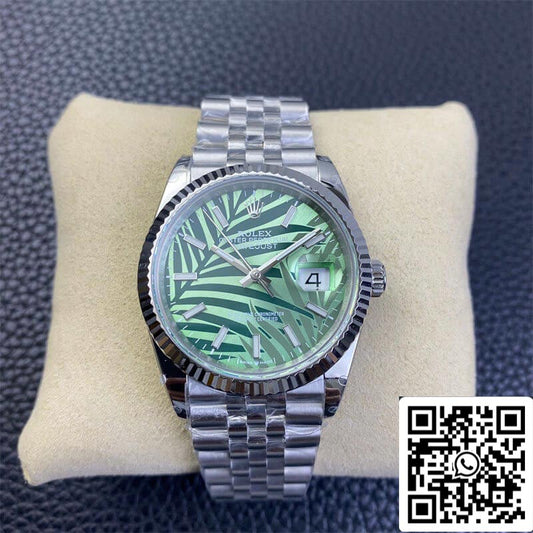 Rolex Datejust M126234-0047 36MM 1:1 Best Edition VS quadrante verde di fabbrica