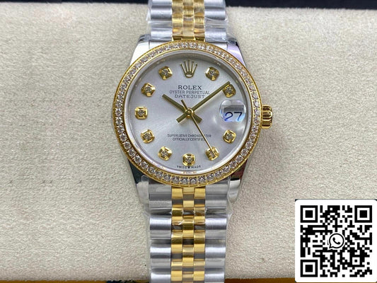 Rolex Datejust M278383RBR-0020 31MM 1:1 Mejor edición EW Factory Esfera plateada