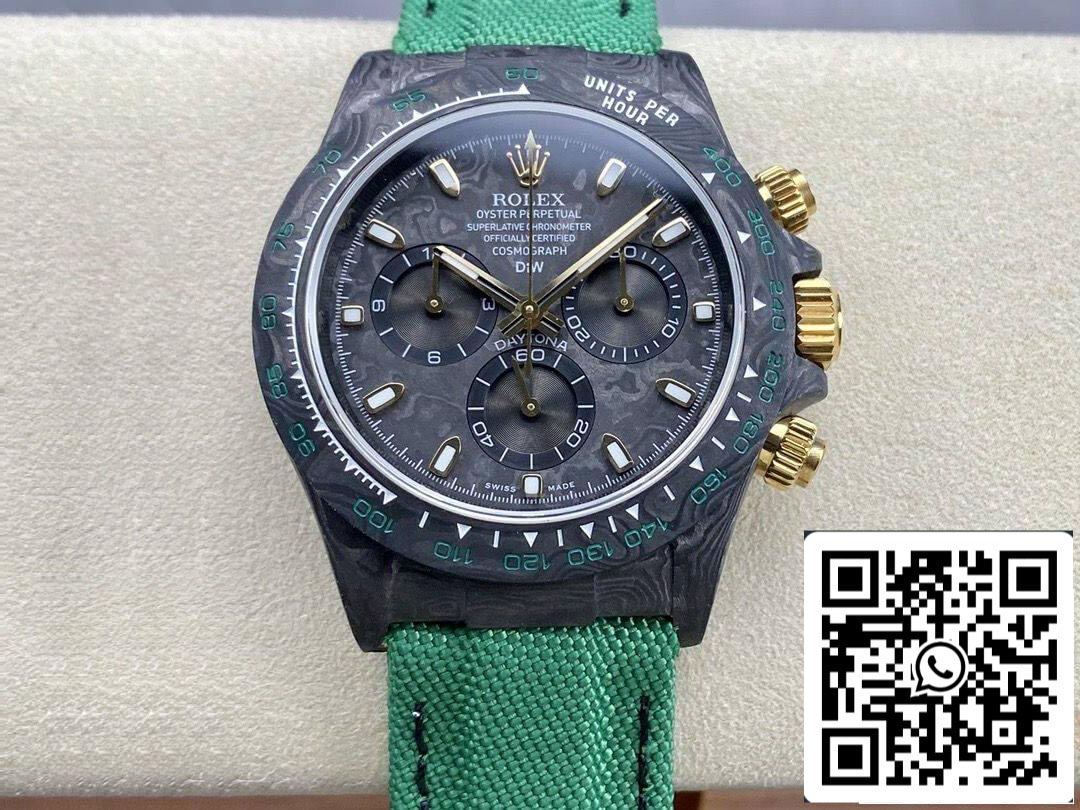 Rolex Daytona Cosmograph Diw Custom Version 1:1 Best Edition Noob Factory Quadrante in fibra di carbonio