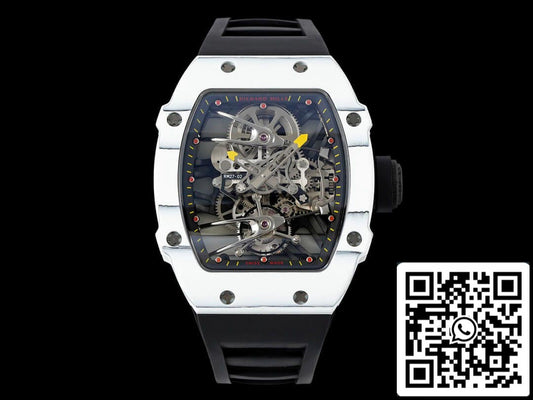 Richard Mille RM27-02 Rafael Nadal Tourbillon 1: 1 Best Edition RM Factory cinturino in caucciù nero