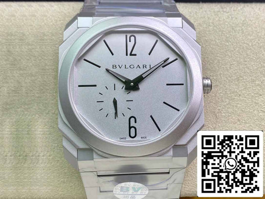 Bvlgari Octo Finissimo 103011 40MM 1:1 Mejor edición BV Factory esfera plateada