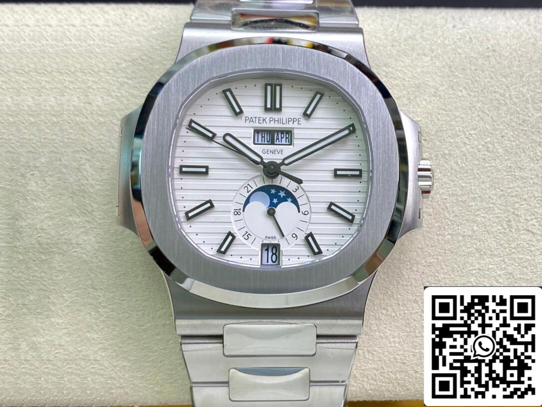 Patek Philippe Nautilus 5726/1A-010 1:1 Best Edition PPF Factory White Dial