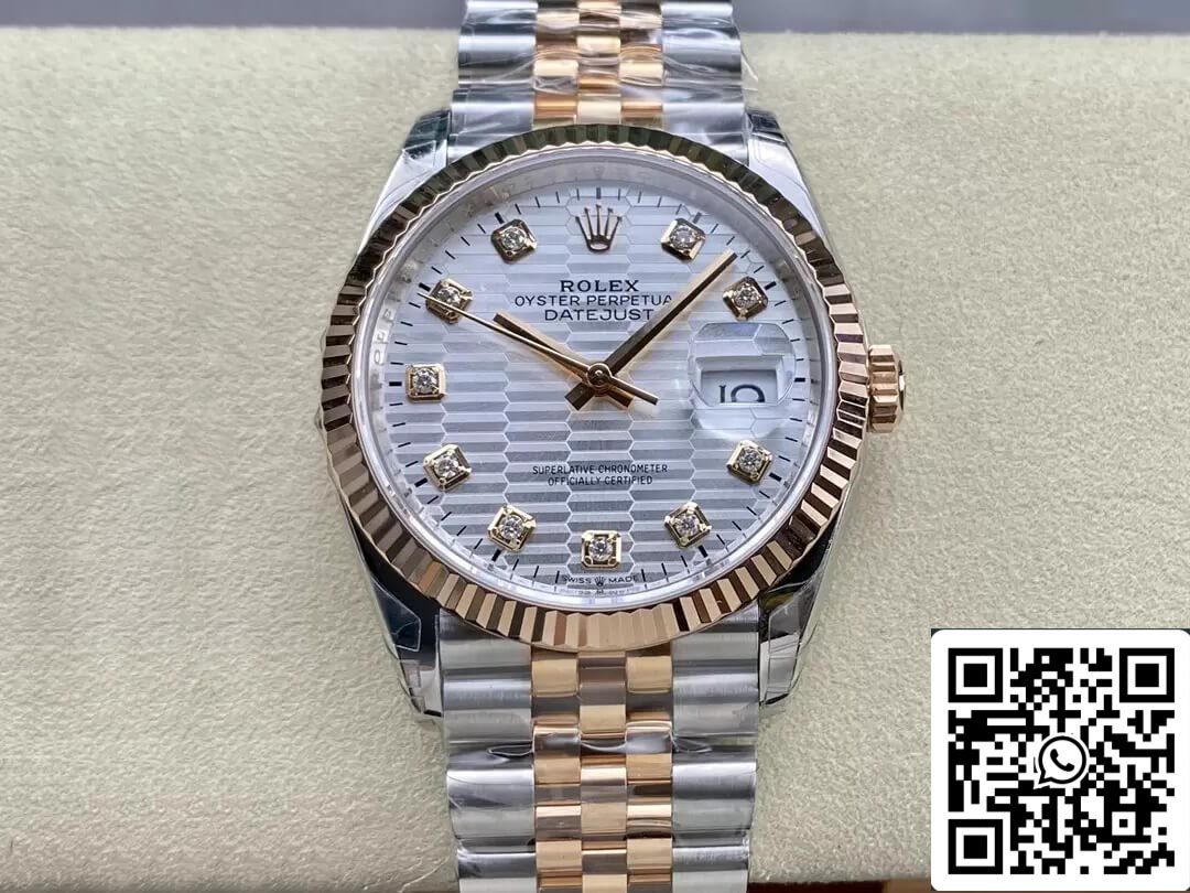 Rolex Datejust M126231-0039 36MM 1:1 Best Edition VS Factory Silver Dial