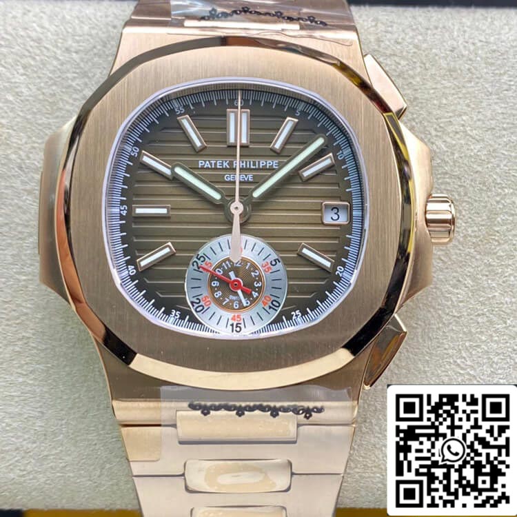 Patek Philippe Nautilus 5980-1R 1:1 Mejor edición 3K Factory V2 Oro rosa