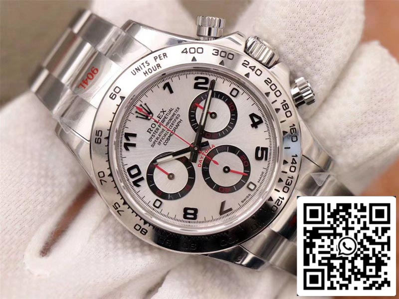 Rolex Daytona Cosmograph 116509-78599 1:1 Mejor Edición Noob Factory Esfera Blanca Suiza ETA4130