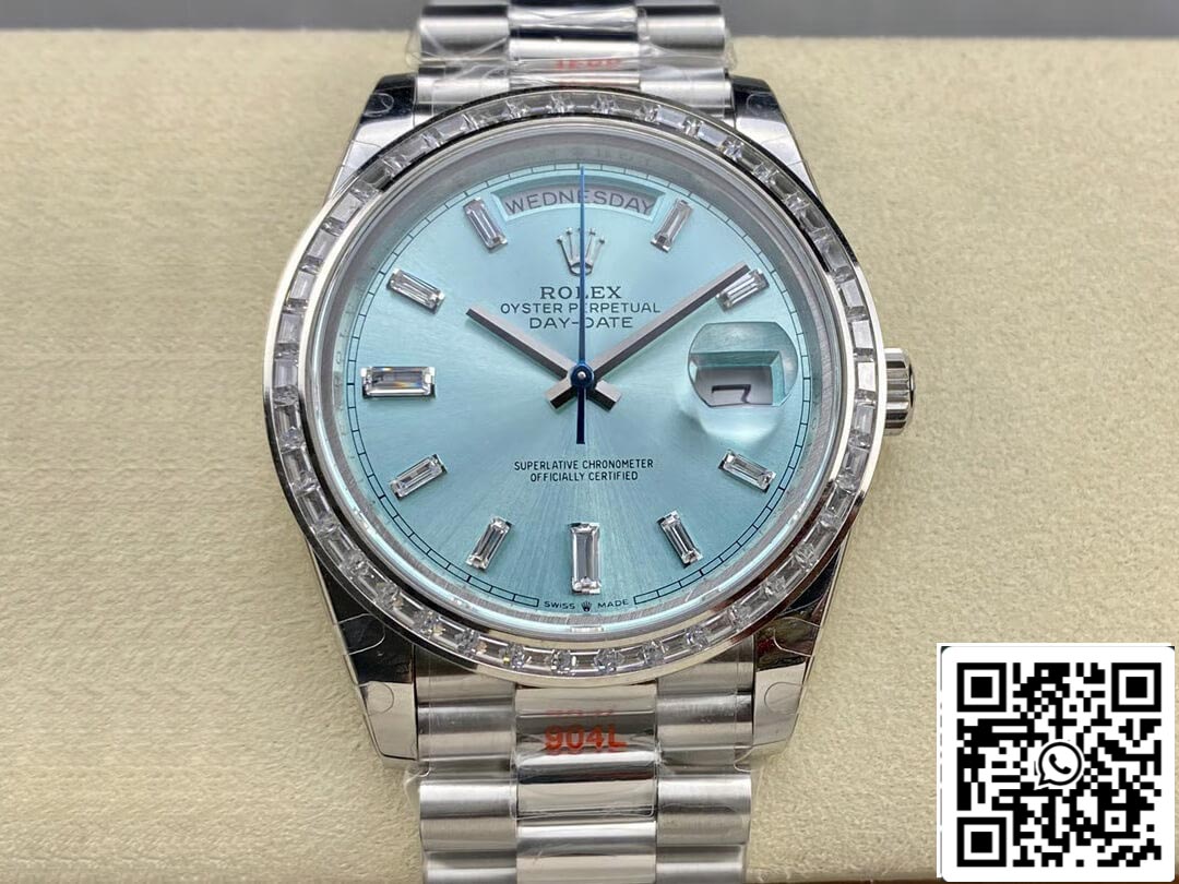 Rolex Day Date M228396TBR-0002 1:1 Best Edition GM Factory Ice Blue Dial