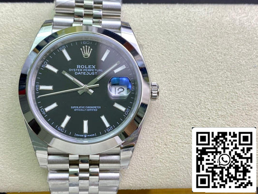 Rolex Datejust M126300-0012 1:1 Mejor edición EW Factory esfera negra