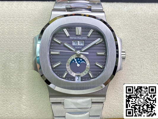 Patek Philippe Nautilus 5726/1A-001 1:1 Mejor Edición PPF Esfera Gris de Fábrica