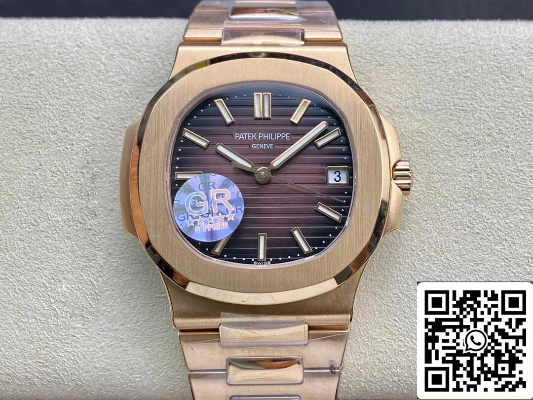 Patek Philippe Nautilus 5711/1R-001 1:1 Mejor Edición GR Factory V2 Esfera Marrón Degradada