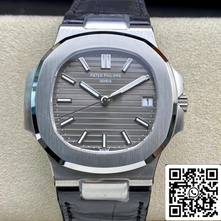 Patek Philippe Nautilus 5711G-001 1:1 Mejor Edición 3K Esfera Gris de Fábrica