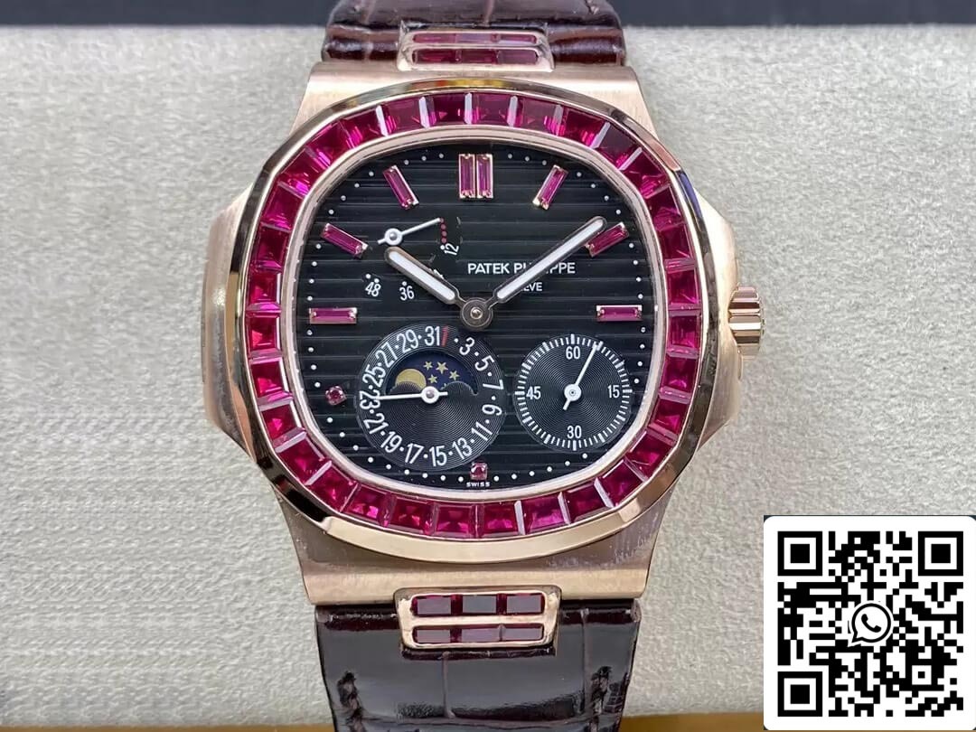 Patek Philippe Nautilus 5724 1:1 Mejor edición GR Factory Caja en oro rosa