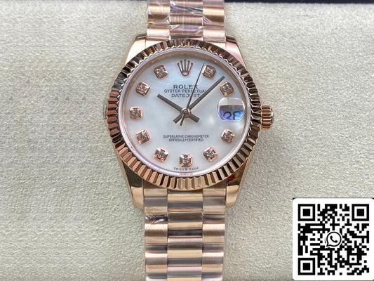 Rolex Datejust M278275-0009 31MM 1:1 Mejor edición EW Factory Oro rosa