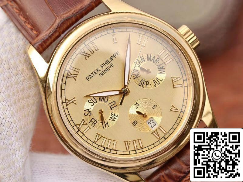 Patek Philippe Complications Annual Calendar 1:1 Best Edition Swiss ETA315SQA Gold Dial