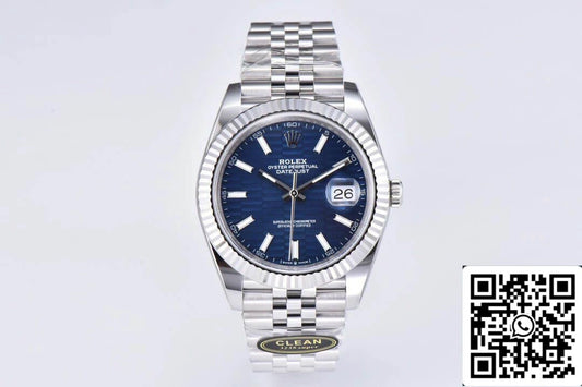 Rolex Datejust M126234-0049 36MM 1:1 Best Edition Quadrante blu fabbrica pulita