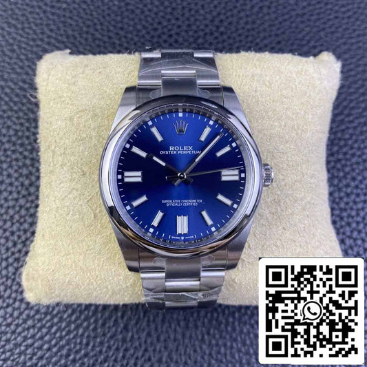 Rolex Oyster Perpetual M124300-0003 41MM 1:1 Best Edition Quadrante blu fabbrica pulita