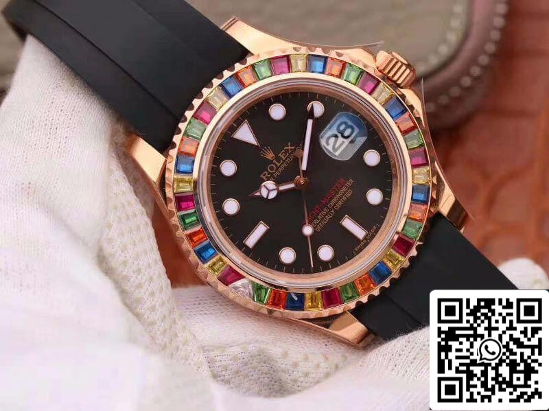 Rolex Yacht-Master 116695 Noob Factory 1:1 Best Edition svizzero ETA2824 quadrante nero