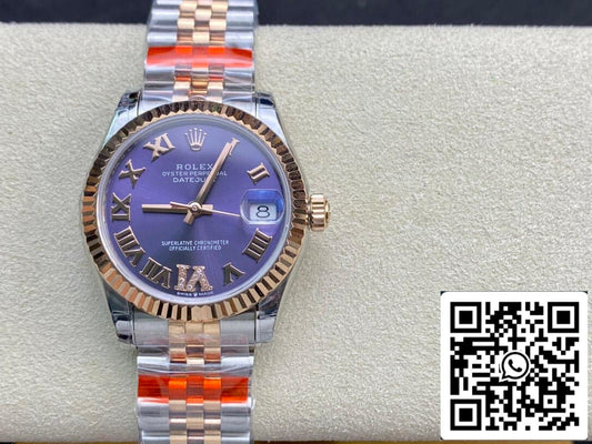 Rolex Datejust M278271-0020 1:1 Best Edition TW Factory quadrante viola melanzana