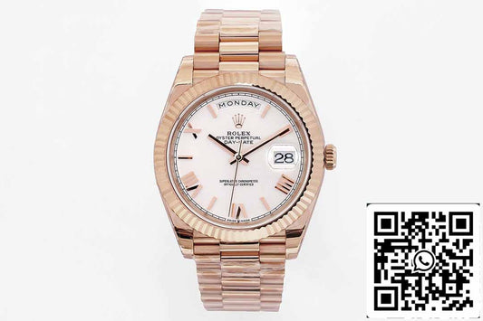 Rolex Day Date M228235-0032 1:1 Mejor edición EW Factory esfera blanca