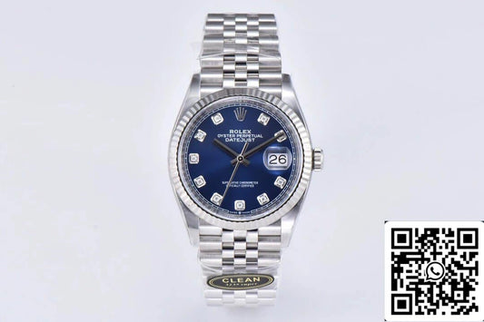 Rolex Datejust M26234-0037 36MM 1:1 Mejor edición Clean Factory Diamond Dial