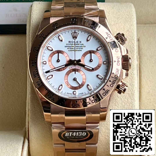 Replica Rolex Daytona M116505-0010 Migliore edizione 1:1 BT Factory in oro rosa