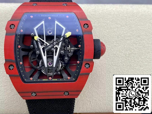 Richard Mille RM27-03 Tourbillon 1:1 Best Edition BBR Factory Caja de fibra de carbono roja