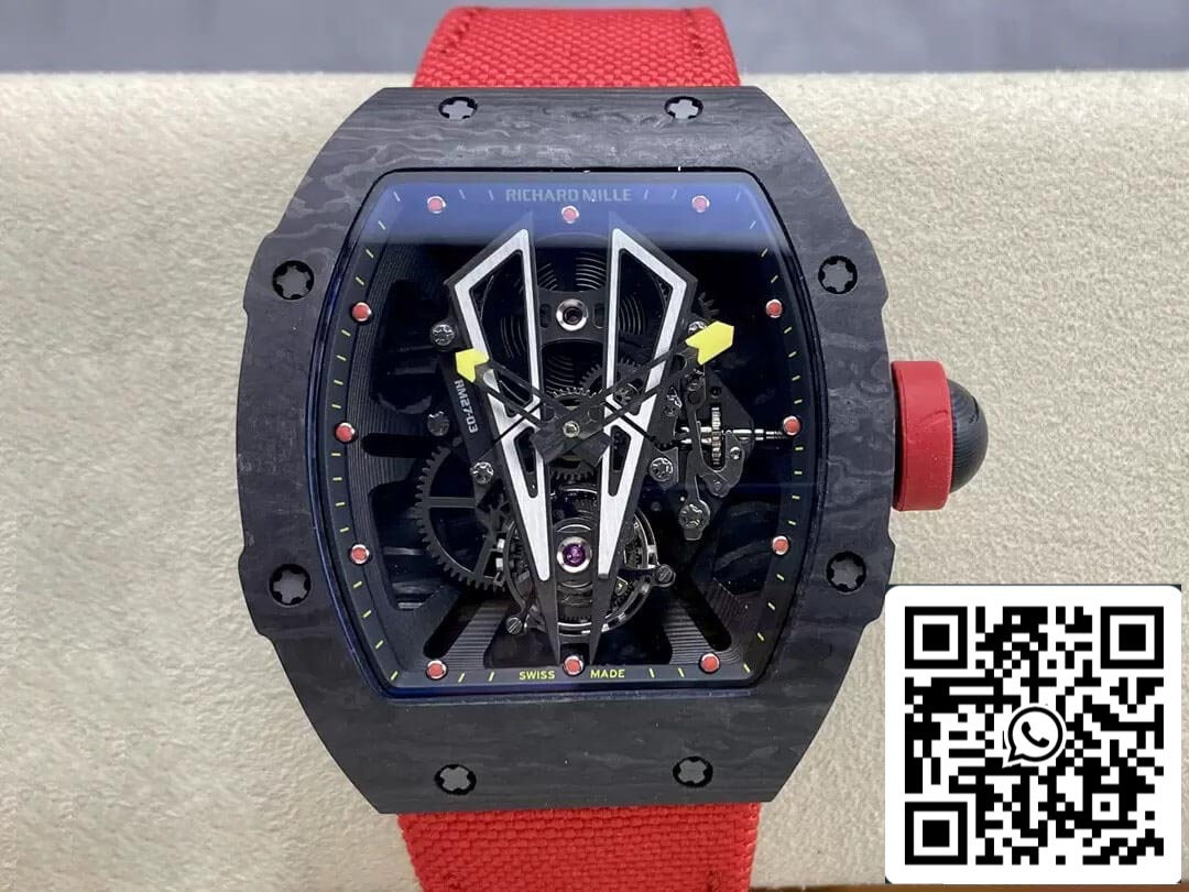 Richard Mille RM27-03 Tourbillon 1:1 Best Edition BBR Factory Black Carbon Fiber Case