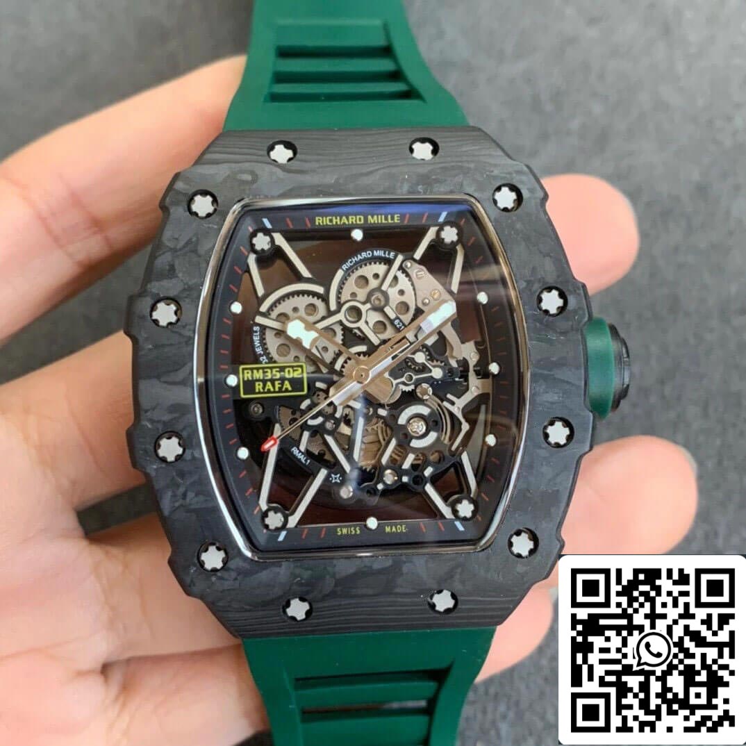 Richard Mille RM035-02 Cinturino verde KV Factory V3 in scala 1: 1 della migliore edizione