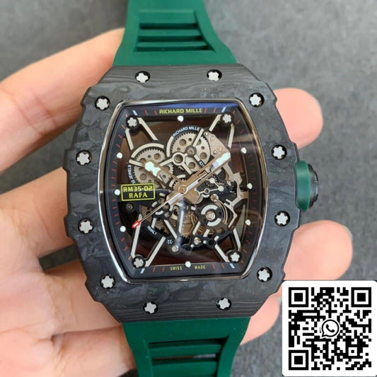 Richard Mille RM035-02 Cinturino verde KV Factory V3 in scala 1: 1 della migliore edizione