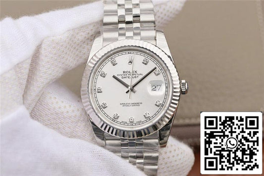 Rolex Datejust M126331 1:1 Mejor edición EW Factory esfera blanca