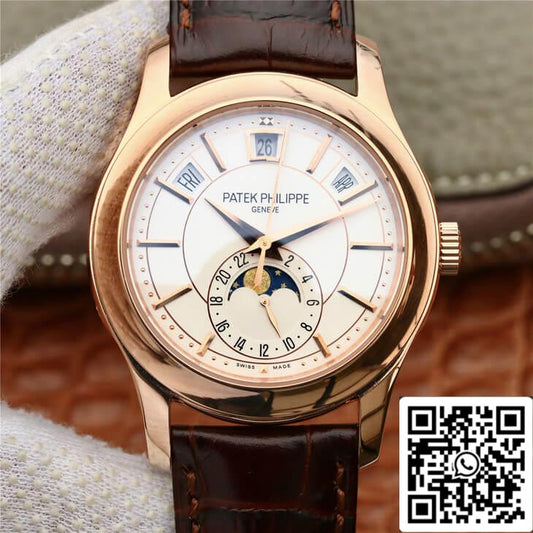 Patek Philippe Complications 5205R-001 1:1 Mejor edición KM Factory Esfera blanca lechosa