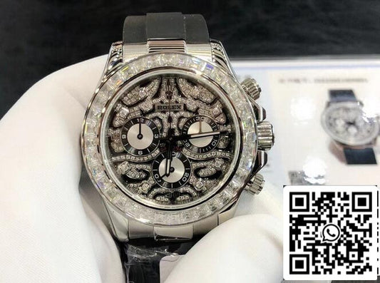 Rolex Cosmograph Daytona 116588 1:1 Best Edition Noob Factory quadrante con diamanti