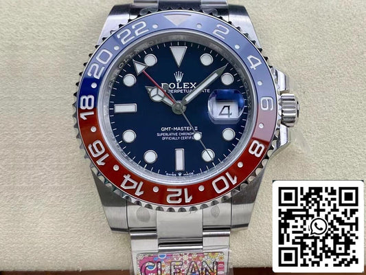 Rolex GMT Master II M126719blro-0003 1:1 Mejor edición Clean Factory esfera azul