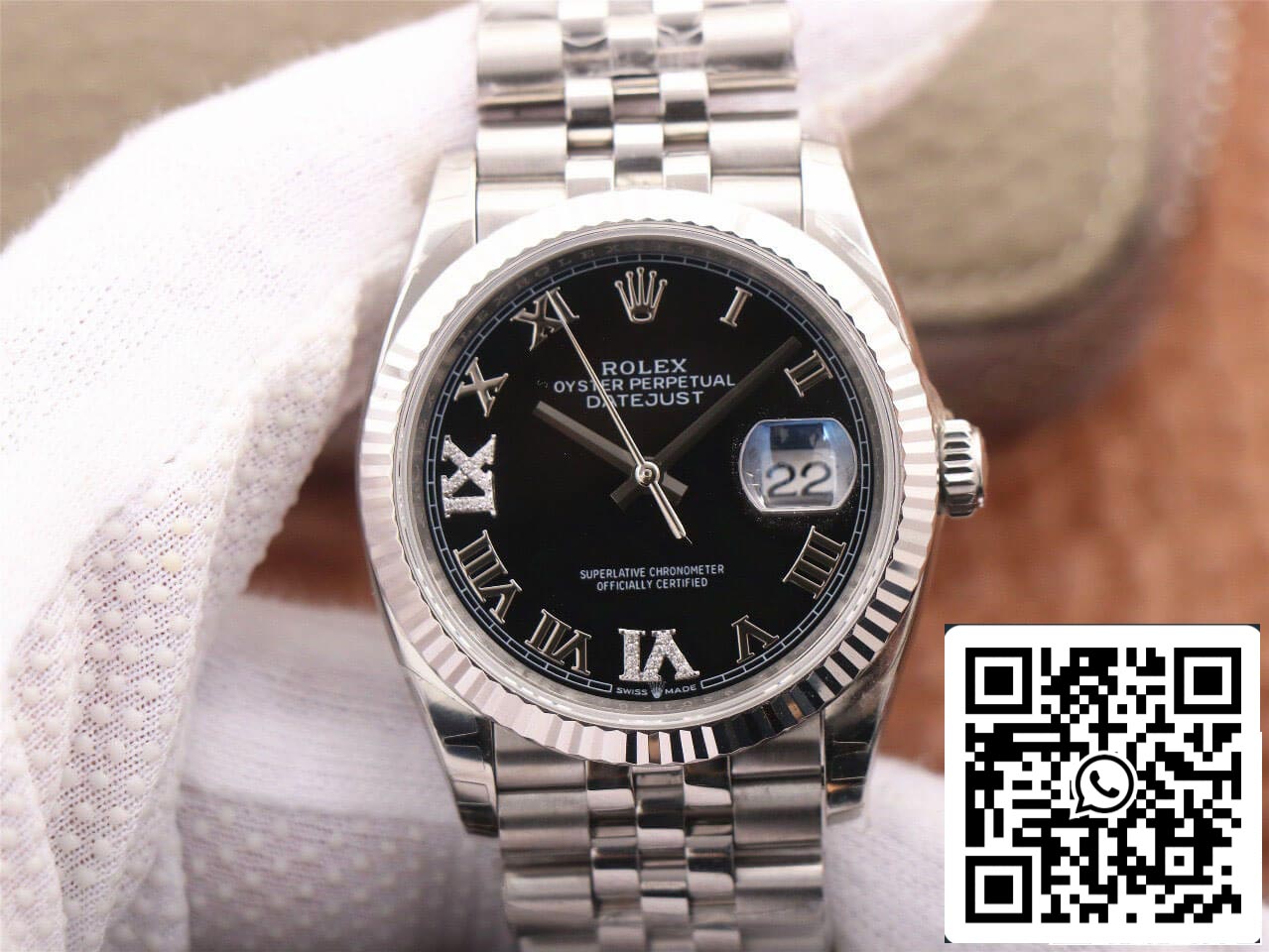 Rolex Datejust M126233 36MM 1:1 Best Edition EW Factory quadrante nero