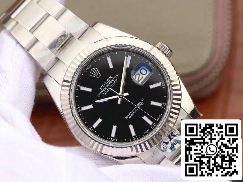 Rolex Datejust 126334 41mm AR Factory Orologi da uomo 1:1 Best Edition svizzero EAT2824 quadrante nero