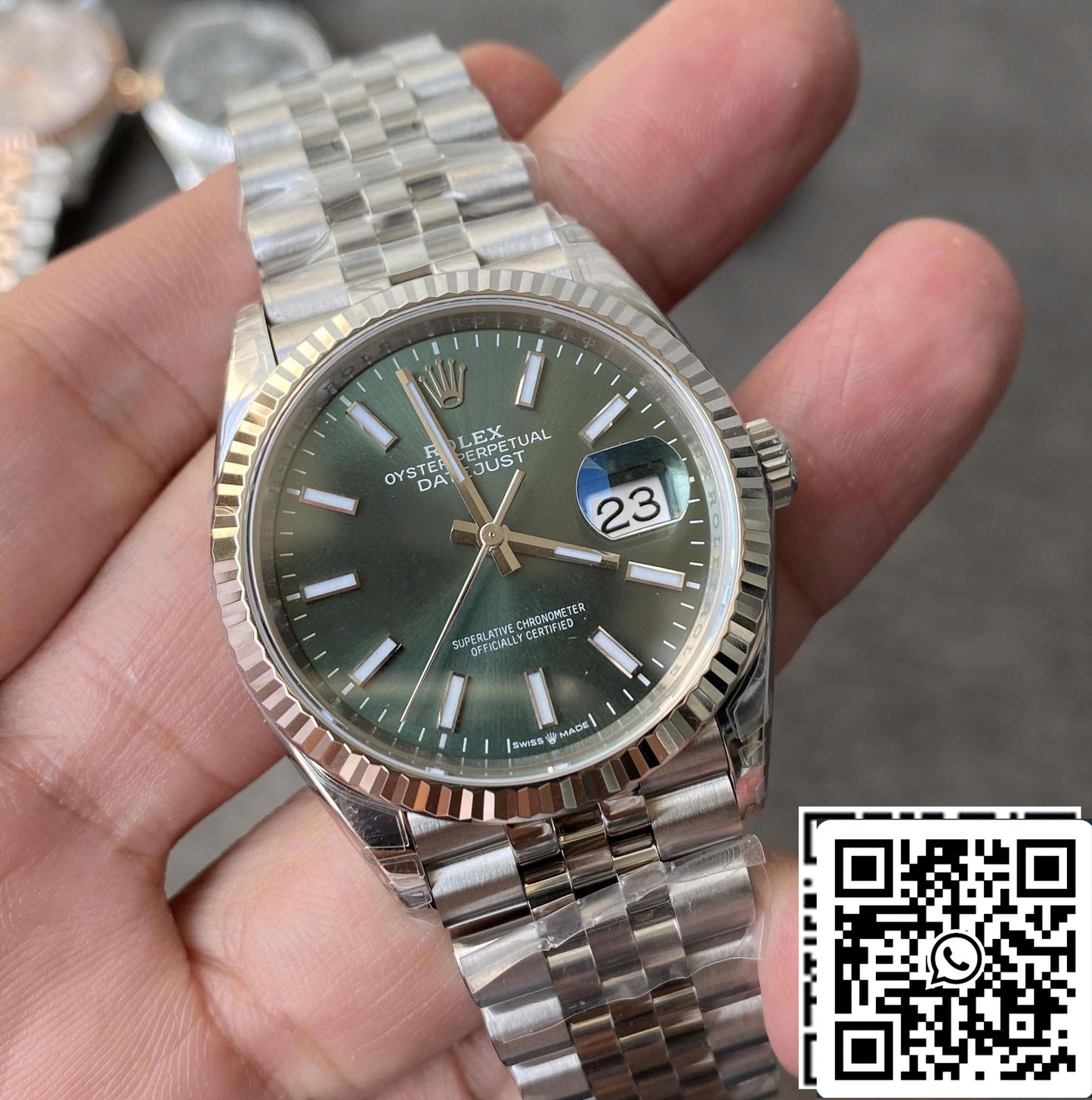 Rolex Datejust M126234-0051 36MM 1:1 Best Edition VS cinturino in acciaio di fabbrica