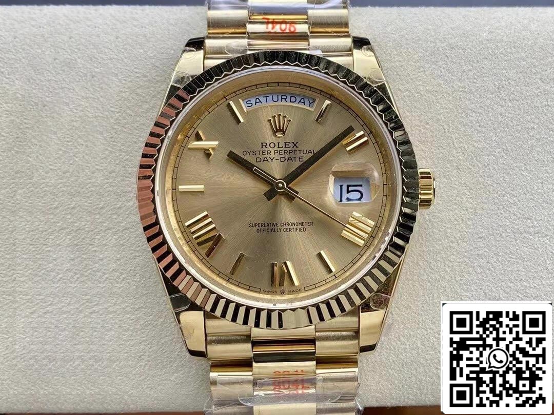 Rolex Day Date M228238-0006 1:1 Mejor Edición GM Factory Gold Dial