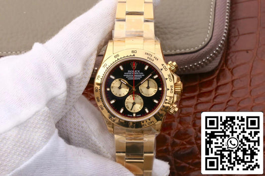 Rolex Daytona Cosmograph M116508-0009 1:1 Migliore edizione JH Factory Oro 18 carati