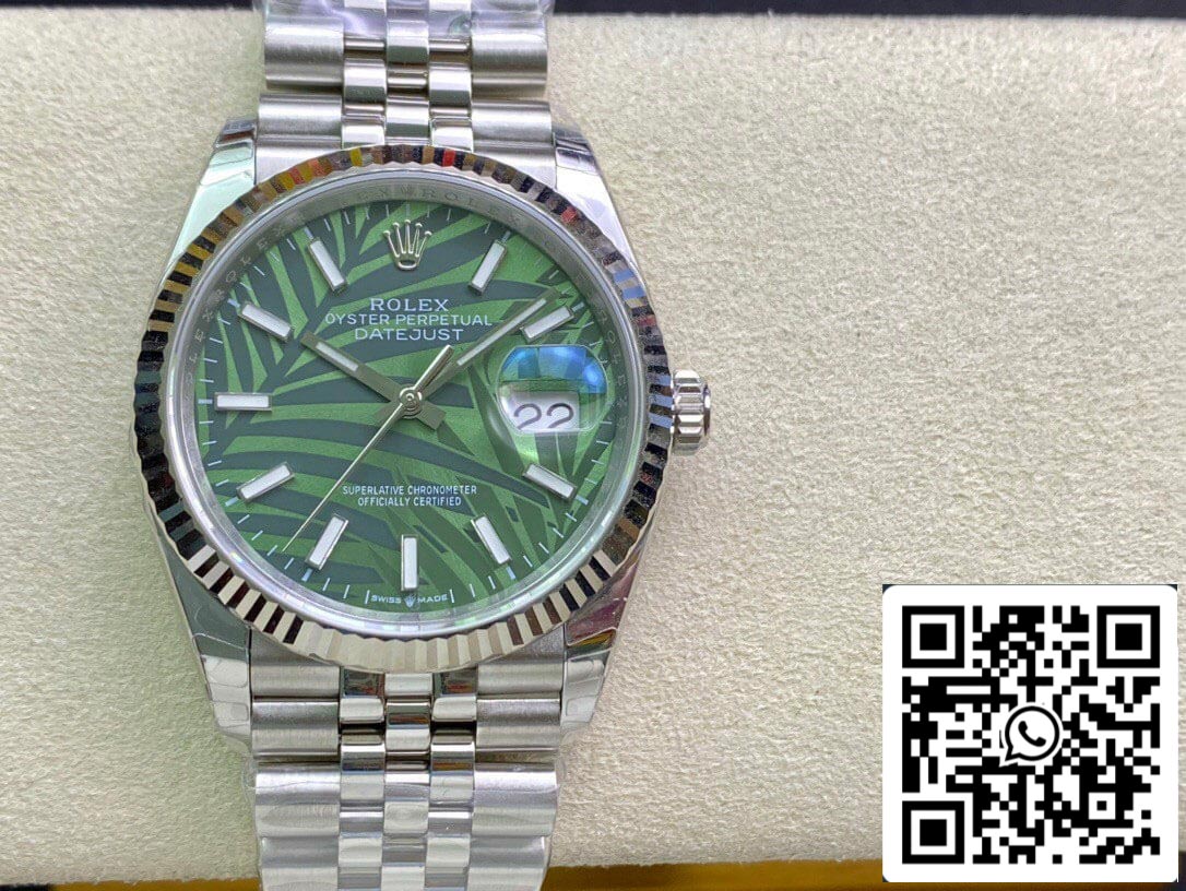 Rolex Datejust M126234-0047 1:1 Best Edition EW Factory quadrante verde oliva