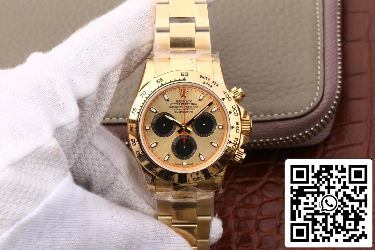 Rolex Daytona 116508 1:1 Mejor Edición JH Factory Oro Amarillo Cronógrafo Negro