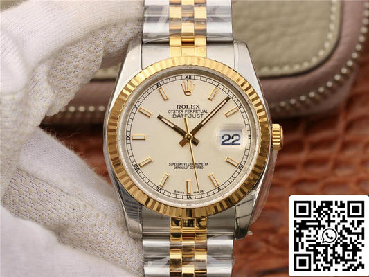 Rolex Datejust 116233 36 mm Correa Jubilee AR Factory Oro amarillo