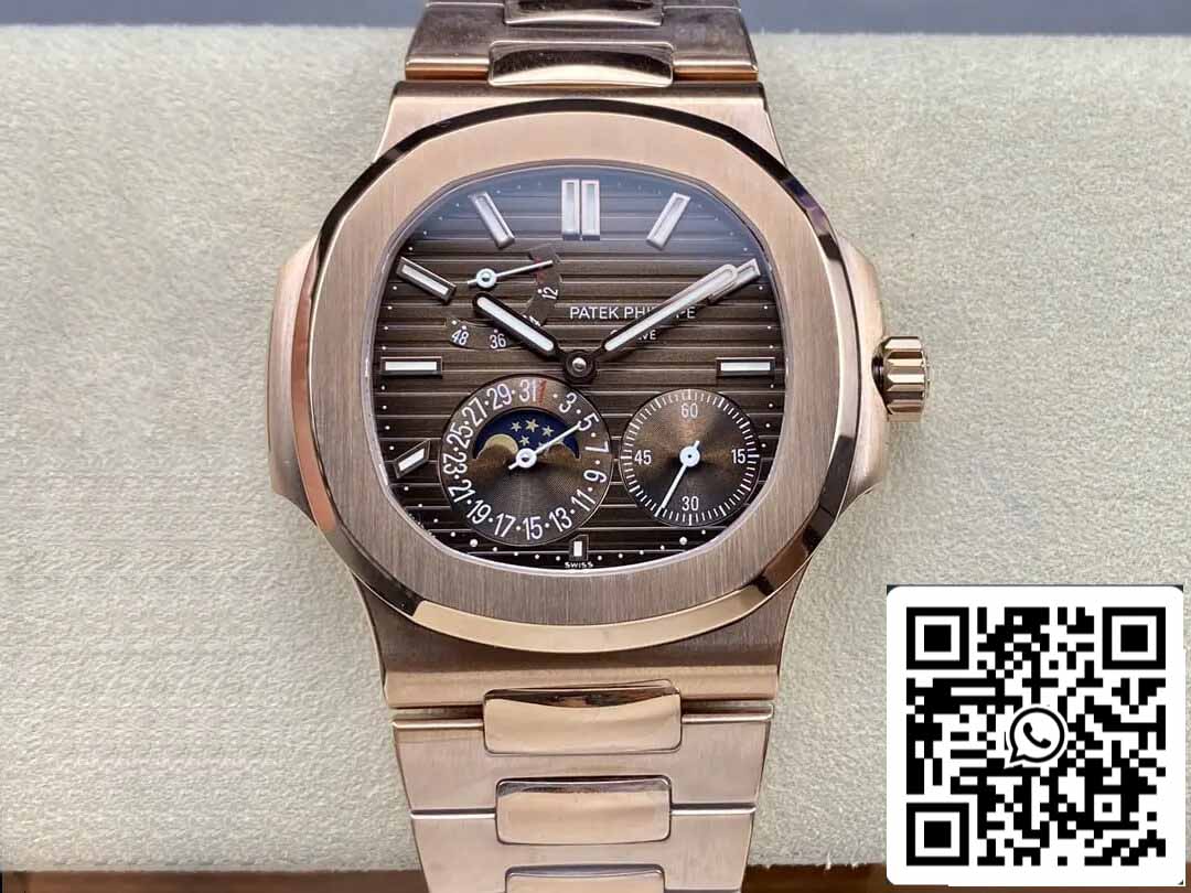 Patek Philippe Nautilus 5712/1R-001 1:1 Best Edition GR Factory Rose Gold